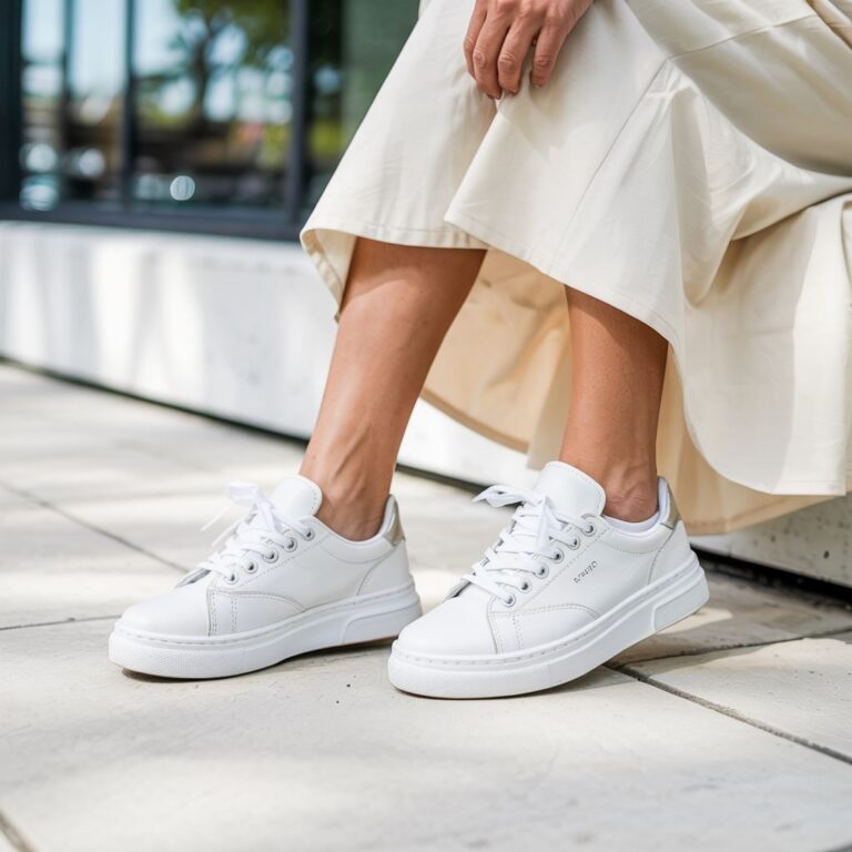 Białe sneakersy