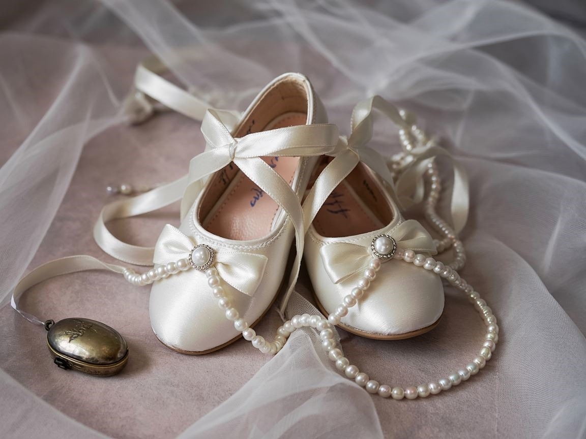 buty z kokardką dla dziewczynki