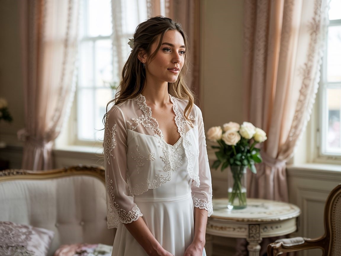 eleganckie bolerko panna młoda