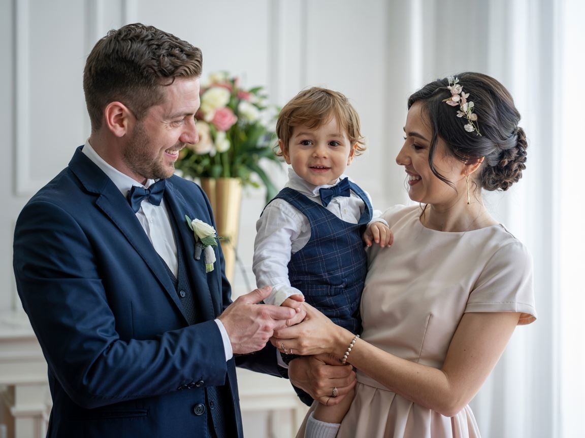 dziecko w eleganckim stroju