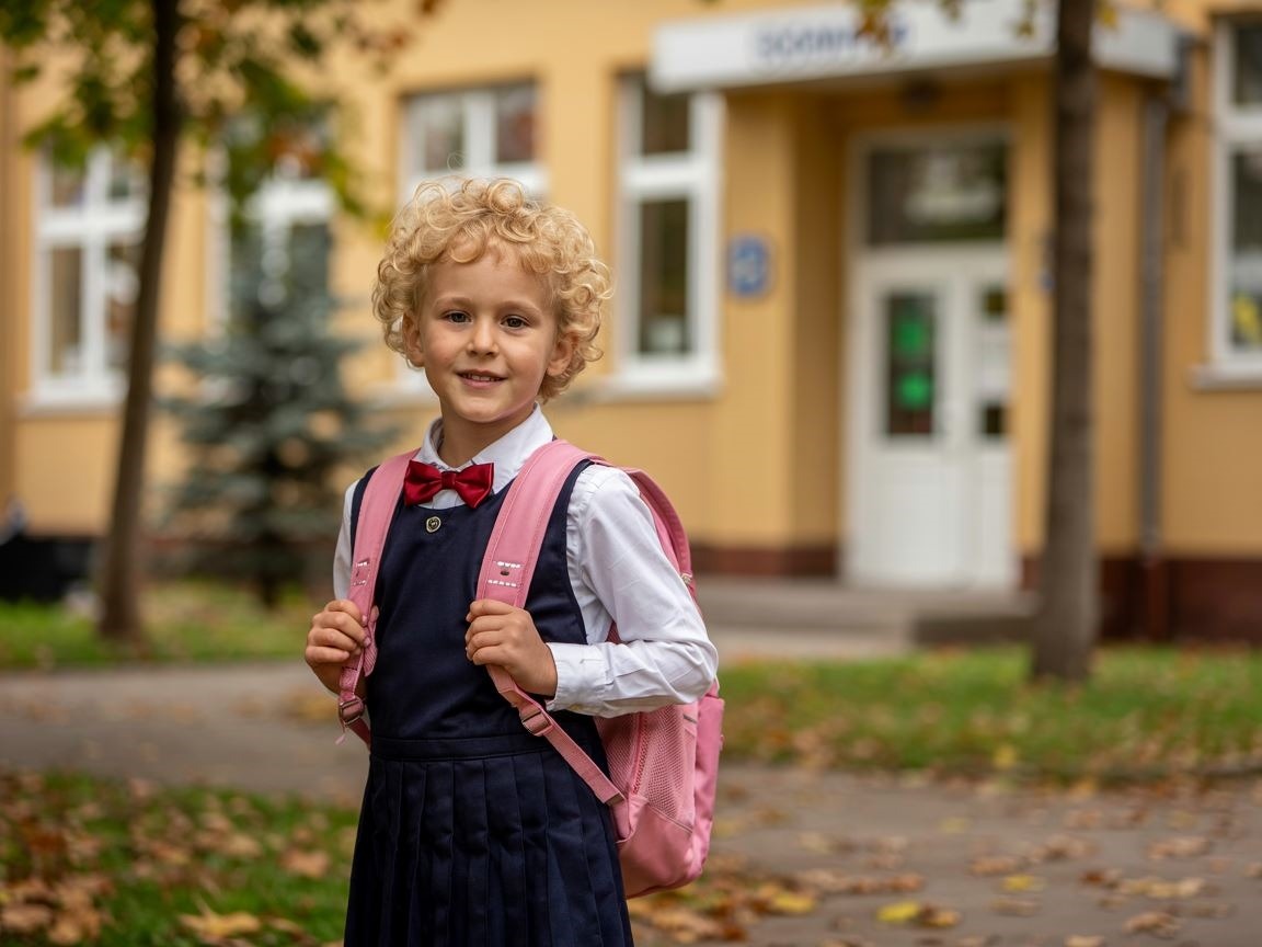 elegancki strój szkolny